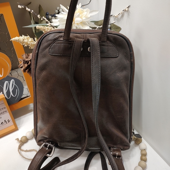 🍂 Vintage UC Osgoode Marley Brand Genuine Smooth Leather Mini Backpack Purse - Picture 16 of 16